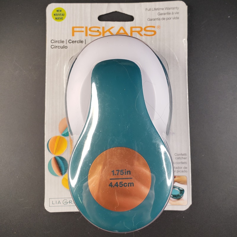 Poinçon à Levier Fiskars - Taille 2,5 Cm - Pour Scrapbooking, Cartes De Vœux, Créations En Papier (perforations Précises)