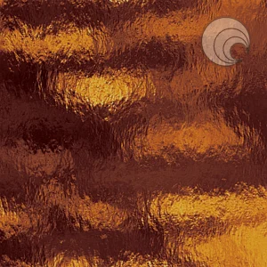 Oceanside Dark Amber Rough Rolled Fusible