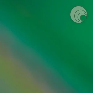 Oceanside Dark Green IRID Transparent Fusible