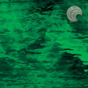 Oceanside Dark Green Waterglass Fusible