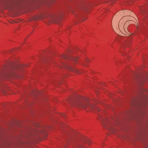 Oceanside Ruby Red Artique Fusible