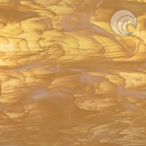 Oceanside Pale Amber/White Wispy Smooth Fusible