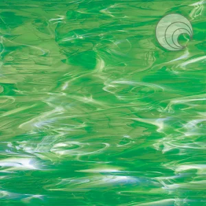 Oceanside Light Green/White Wispy Smooth Fusible