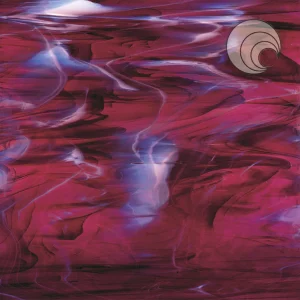 Oceanside Dark Purple/White Wispy Smooth Fusible