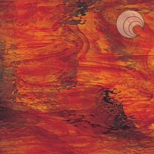Oceanside Ruby Red/Amber Waterglass Fusible