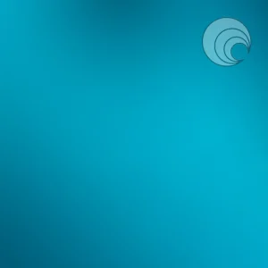 Oceanside Tropic Blue Smooth Transparent Fusible