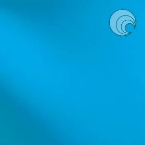 Oceanside Deep Aqua Smooth Transparent Fusible