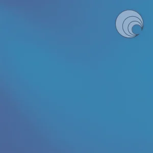 Oceanside Light Steel Blue Smooth Transparent Fusible