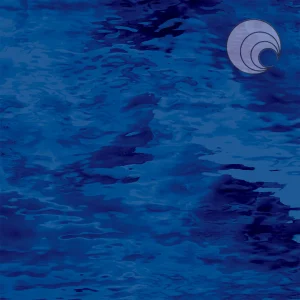 Oceanside Navy Blue Waterglass Fusible