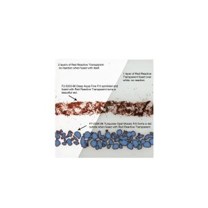 Oceanside Red Reactive Transparent Fusible