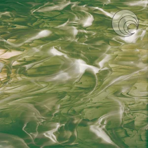 Oceanside Olive/White Streaky Smooth Fusible