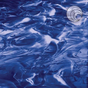 Oceanside Navy Blue/White Wispy Smooth Fusible