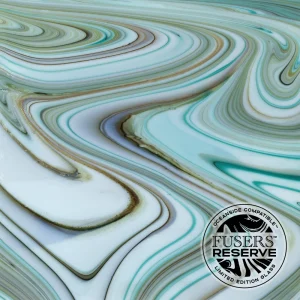 Oceanside Fusers Reserve Peacock, Vanilla Cream Opal Fusible